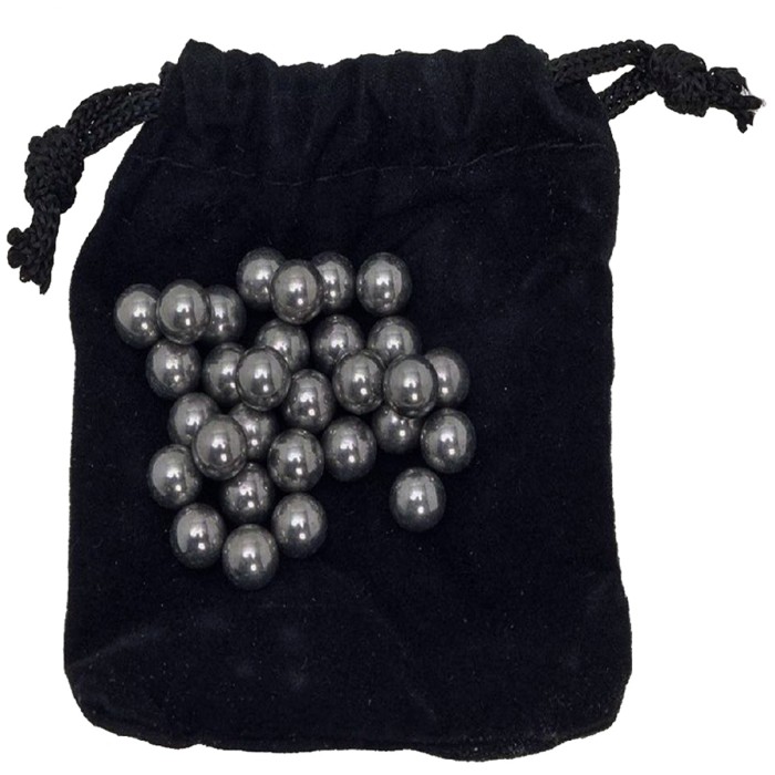 Haller replacement balls for slingshots 30 pieces in a velvet bag